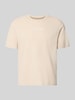 JACK & JONES T-Shirt mit Label-Print und Rundhalsausschnitt Beige