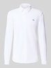 Lacoste Koszula casualowa o kroju slim fit z fakturą Biały