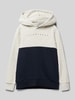 Jack & Jones Hoodie mit Label-Print Modell 'STAR' Hellgrau Melange