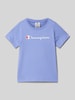 CHAMPION T-Shirt mit Label-Print Lavender