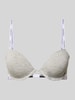 Calvin Klein Underwear BH mit Label-Spaghettiträgern Modell 'Demi' Hellgrau