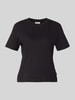 s.Oliver RED LABEL Regular fit t-shirt van puur katoen Zwart