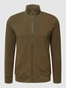 Mey Sweatjacke mit Stehkragen Modell 'ENJOY' Dunkelgrün
