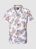 BOSS Regular fit vrijetijdsoverhemd met all-over print, model 'Piranha' Wit