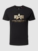 Alpha Industries T-Shirt mit Label-Print Black