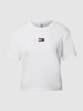 Tommy Jeans T-shirt met labelpatch Wit