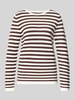 Tom Tailor Regular Fit Pullover aus reiner Baumwolle Dunkelbraun
