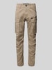 G-Star Raw Regular tapered fit cargobroek met ritszak Taupe