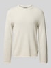 Marc O'Polo Regular Fit Pullover aus strukturiertem Baumwoll-Mix Ecru