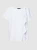 ARMANI EXCHANGE Blusenshirt mit Volants Weiß
