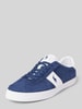 Polo Ralph Lauren Leren sneakers met logostitching, model 'COURT' Donkerblauw