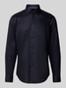 BOSS Regular Fit Businesshemd aus reiner Baumwolle Marine