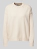 Mango Oversized Strickpullover mit Lanawoll-Anteil Modell 'MARIANO' Beige