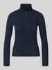 Marc Cain Slim Fit Longsleeve aus Baumwoll-Mix Marine