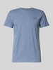 Superdry T-Shirt mit Label-Stitching Royal Melange