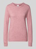 VILA Strickpullover aus Viskose-Mix Rose