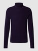 MCNEAL Strickpullover mit Rollkragen Aubergine meliert