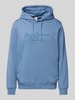 Pepe Jeans Hoodie met labelstitching, model 'New Nouvel' Marineblauw