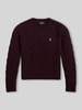 Polo Ralph Lauren Regular Fit Strickpullover aus Woll-Kaschmir-Mix Aubergine