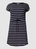 ONLY CARMAKOMA Shirtjurk met streepmotief Marineblauw