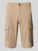 s.Oliver BLACK LABEL Relaxed Fit Cargo-Bermudas aus Baumwoll-Elasthan-Mix Beige