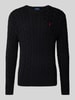 Polo Ralph Lauren Strickpullover mit gerippten Abschlüssen Modell 'DRIVER' BLACK