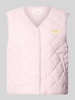 American Vintage regular fit bodywarmer in doorgestikt design model 'YUPIBAM' Lichtroze