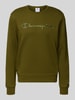 CHAMPION Sweatshirt met labelstitching en ronde hals Groen