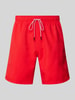 BOSS Regular Fit Badeshorts mit Label-Print Modell 'Orca' Rot