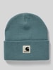 Carhartt Work In Progress Czapka beanie z detalem z logo model ‘Ashley’ Lodowy błękitny