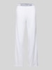 Polo Ralph Lauren Straight Leg Pyjama-Hose mit elastischem Label-Bund Offwhite