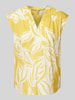 Soyaconcept Top bluzkowy z dekoltem w serek model ‘Elvine’ Ciemnożółty