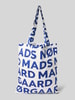 MADS NØRGAARD Shopper met open hoofdvak en hengsels Blauw