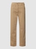 Zerres Straight Fit Jeans im 5-Pocket-Design Modell 'Greta' Beige