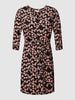 ONLY CARMAKOMA PLUS SIZE blousejurk met bloemenmotief Zwart