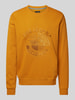 PME Legend Sweatshirt mit Label-Stitching Orange