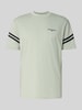 ARMANI EXCHANGE T-shirt met labelstitching en ronde hals Mintgroen