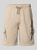 Superdry Regular Fit Cargoshorts mit Eingrifftaschen Offwhite