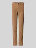 Brax Spodnie sztruksowe o kroju slim fit z mieszanki bawełny model ‘Mary’ Camel