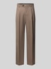 Selected Homme Szerokie spodnie z mieszanki wełny model „220-LOOSE OTTO LANO PL” Piaskowy