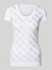 Guess T-Shirt mit Label-Details Weiss