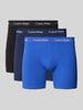 Calvin Klein Underwear Trunks mit Logo-Bund im 3er-Pack Blau