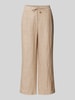 OPUS Spodnie materiałowe o skróconym kroju model ‘Maikito’ Beżowy