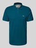 s.Oliver RED LABEL Regular Fit Poloshirt aus reiner Baumwolle mit Label Stitching Petrol