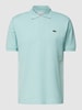 Lacoste Classic fit poloshirt met labelapplicatie Mint