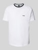 BOSS Green T-shirt met labelprint Wit