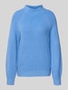Tom Tailor Regular Fit Strickpullover aus Baumwoll-Mix mit Woll-Anteil Hellblau