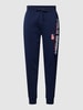 Polo Sport Sweatpants met labelprint Marineblauw