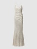 Jake*s Cocktail Abendkleid mit Paillettenbesatz Sand