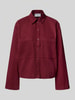 JAKE*S STUDIO WOMAN Hemdbluse mit Knopfleiste Bordeaux